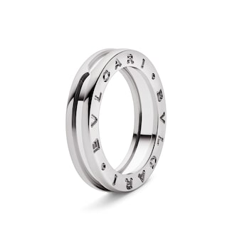 Bvlgari Jewelry 18K White Gold B.zero1 Ring - Size 5.5