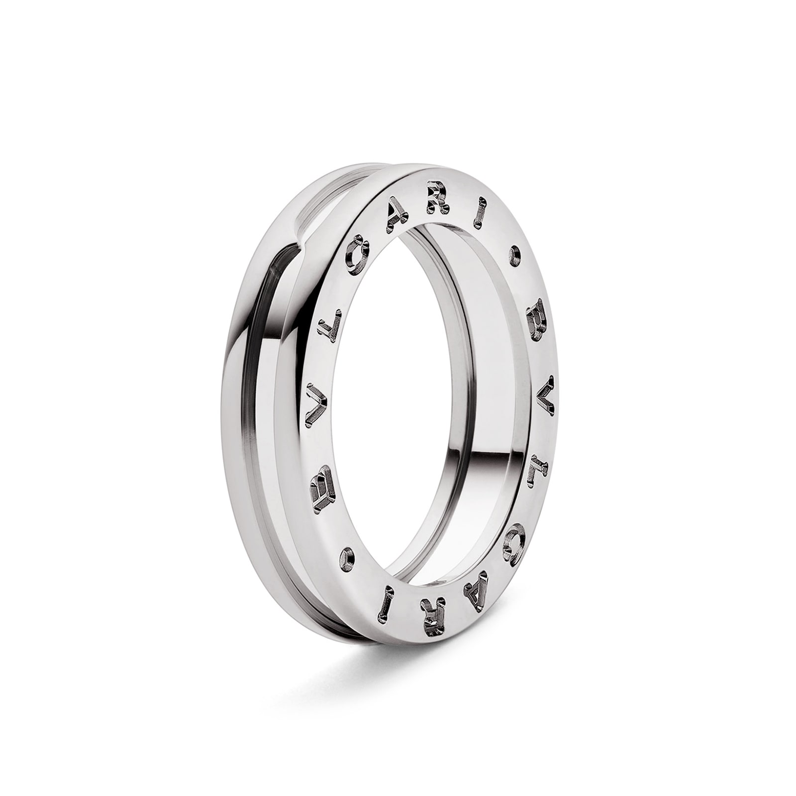 Bvlgari Jewelry 18K White Gold B.zero1 Ring - Size 5.5