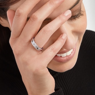 Bvlgari Jewelry 18K White Gold B.zero1 Ring - Size 5.5