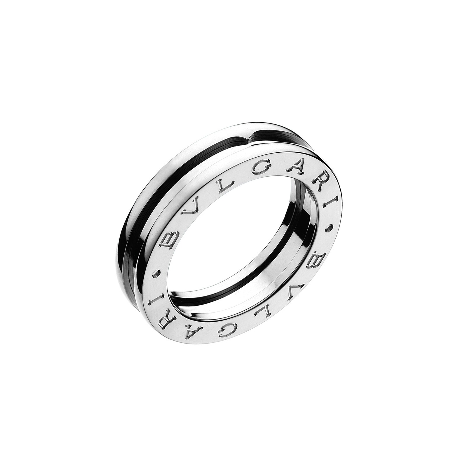 Bvlgari Jewelry 18K White Gold B.zero1 Ring - Size 5.5