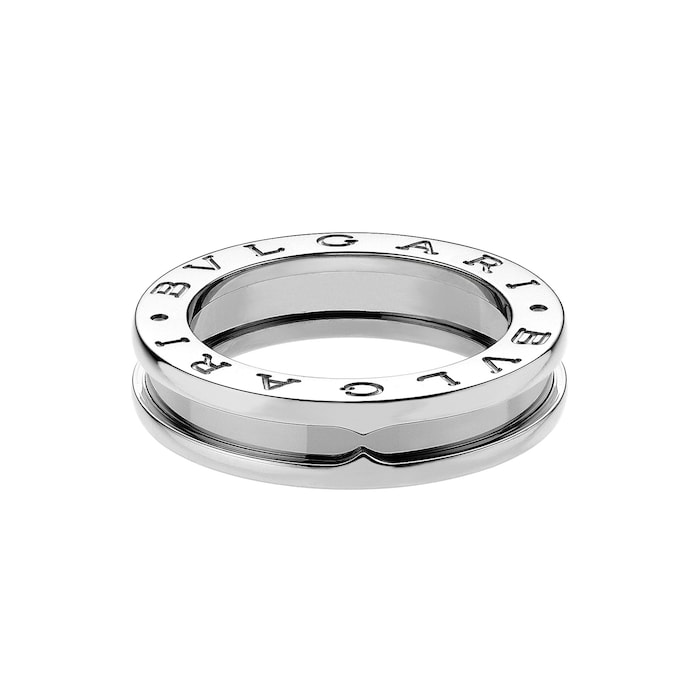Bvlgari Jewelry 18K White Gold B.zero1 Ring - Size 5.5