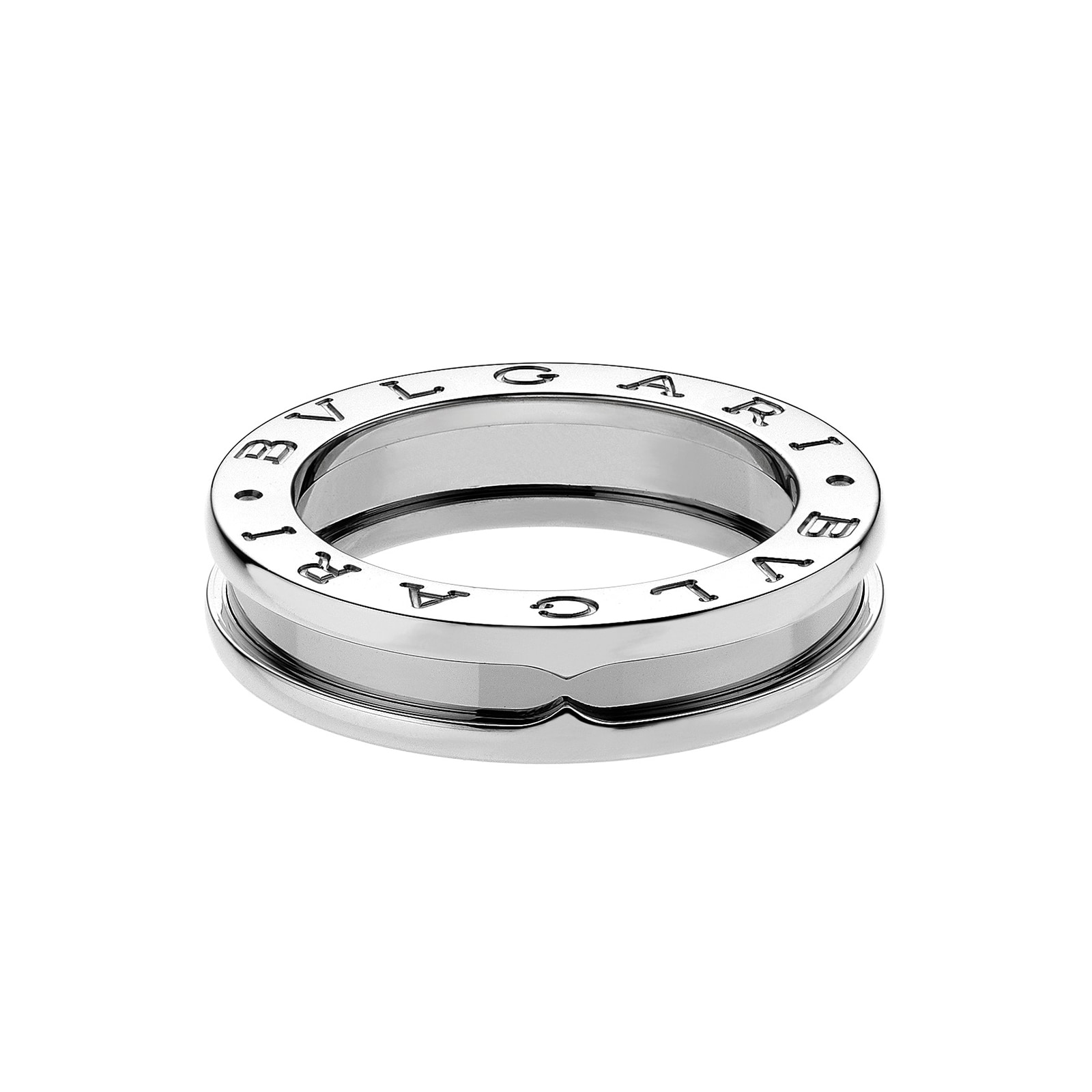 Bvlgari Jewelry 18K White Gold B.zero1 Ring - Size 5.5