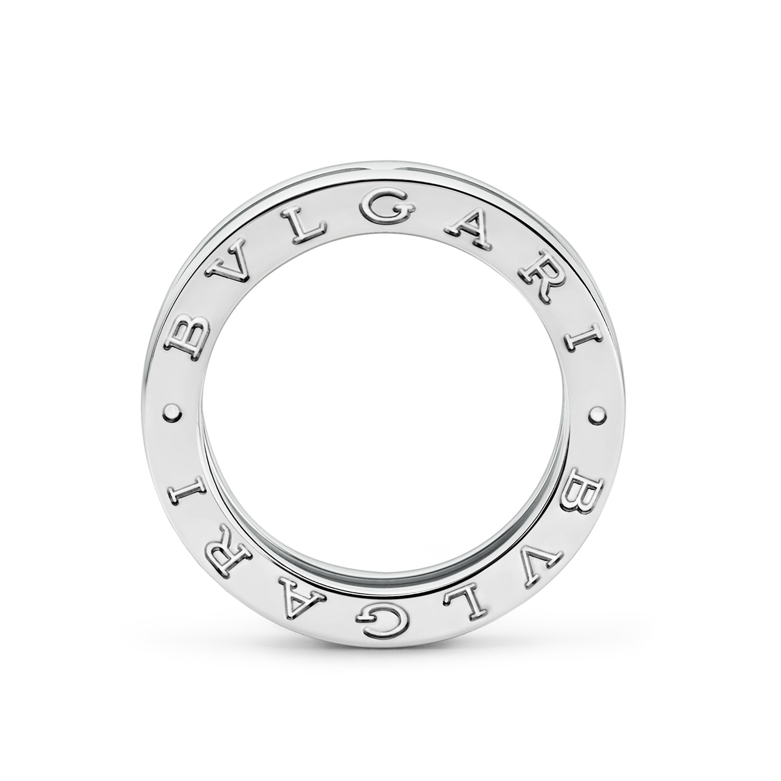 Bvlgari Jewelry 18K White Gold B.zero1 Ring - Size 5.5