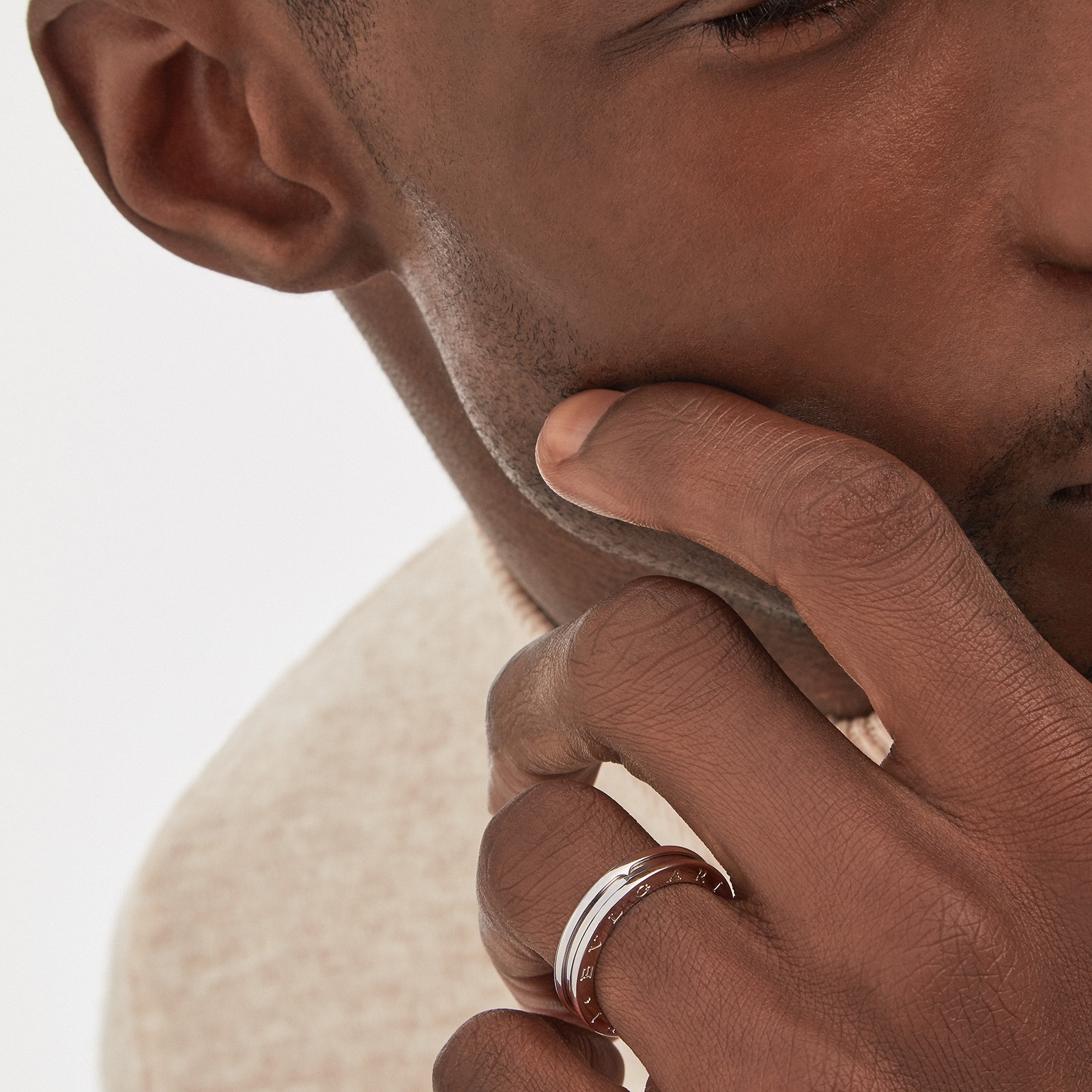 Bvlgari Jewelry 18K White Gold B.zero1 Ring - Size 5.5