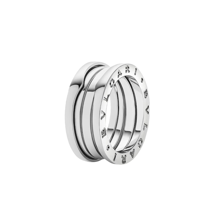 Bvlgari Jewelry 18K White Gold B.ZERO1 Three Band Ring - Ring Size 6.25