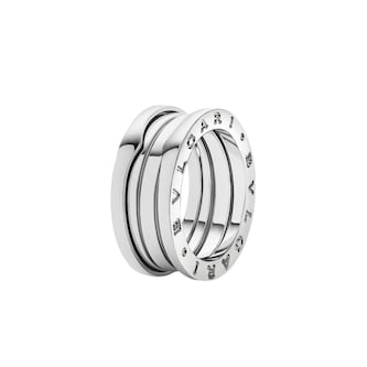 Bvlgari Jewelry 18K White Gold B.ZERO1 Three Band Ring - Ring Size 6.25