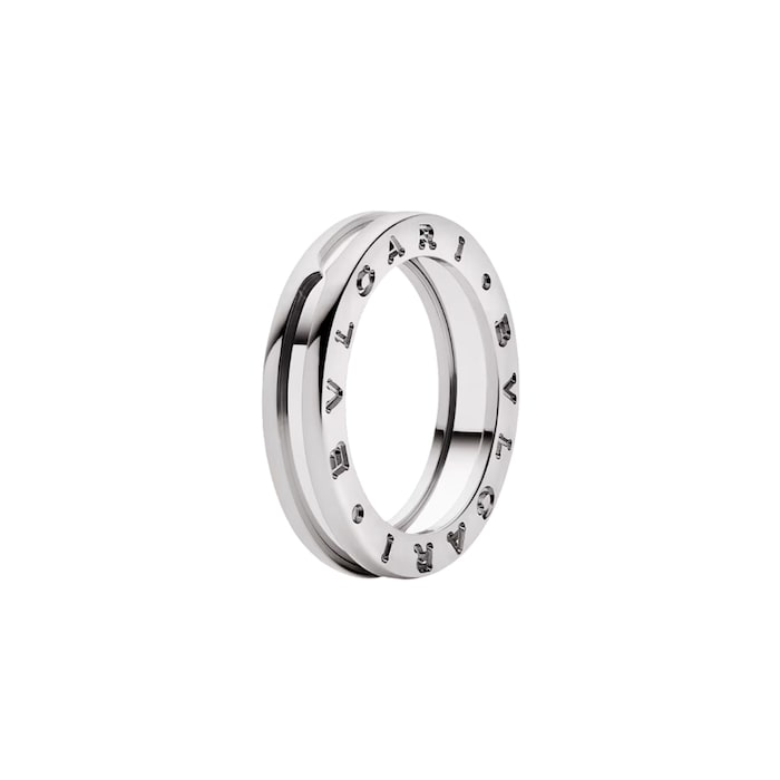 Bvlgari Jewelry 18K White Gold B.ZERO1 One Band Ring - Ring Size 6.5