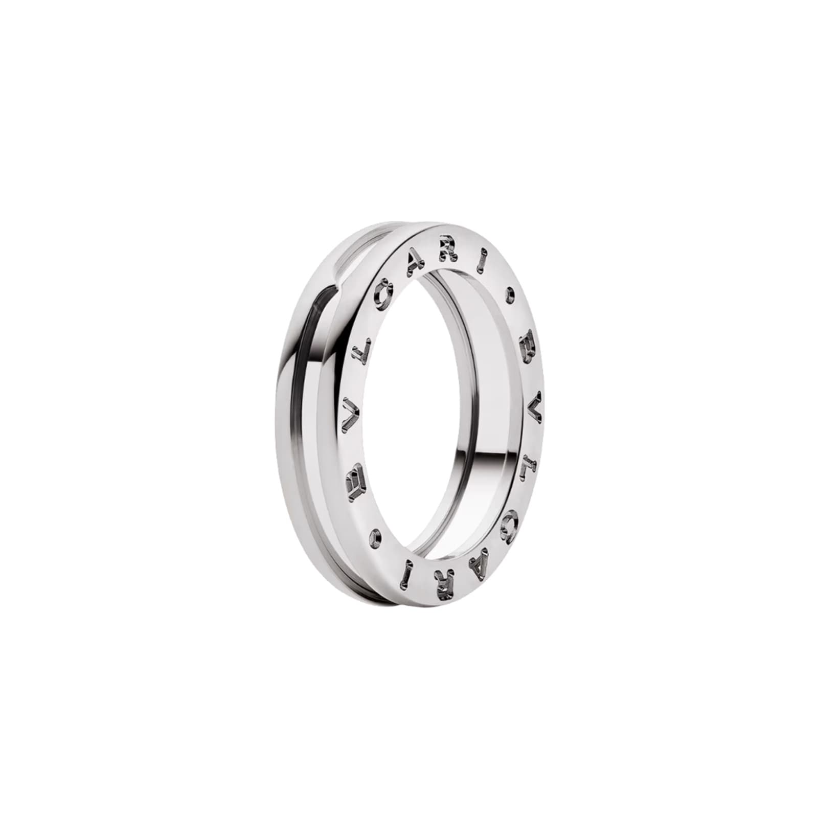 Bvlgari Jewelry 18K White Gold B.ZERO1 One Band Ring - Ring Size 6.5