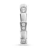 Bvlgari Jewelry 18k White Gold Serpenti Viper 0.24cttw Diamond Ring - Size 6