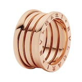 Bvlgari Jewelry 18k Rose Gold B.ZERO1 4 Band Ring - Size 6.75