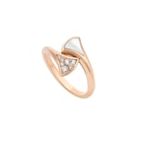 Bvlgari Jewelry 18k Rose Gold 0.00cttw? Diamond Divas' Dream Ring Size 7