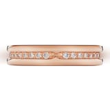 Bvlgari Jewelry 18k Rose Gold B.ZERO1 1 Band 0.48cttw Diamond Ring - Size 7