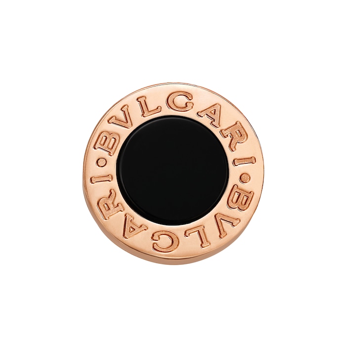 Bvlgari Jewelry 18k Rose Gold Bvlgari Bvlgari Black Onyx Single Stud Earring