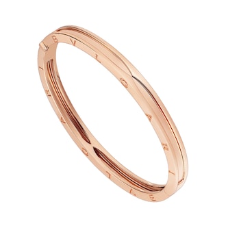 Bvlgari Jewelry 18k Rose Gold B.Zero1 Bracelet Size Large