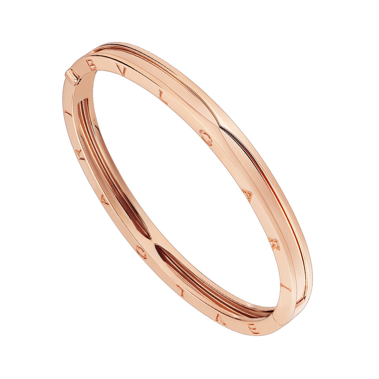 Bvlgari Jewelry 18k Rose Gold B.Zero1 Bracelet Size Large
