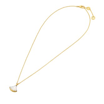 Bvlgari Jewelry 18k Yellow Gold 0.03cttw Diamond Divas Dream Mother of Pearl Necklace 16-17" Bvlgari Jewelry 18k Yellow Gold 0.03cttw Diamond Divas Dream Mother of Pearl Necklace 16-17"