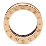 Bvlgari Jewelry 18k Rose Gold and Black Ceramic B.ZERO1 Ring - Size 6.25