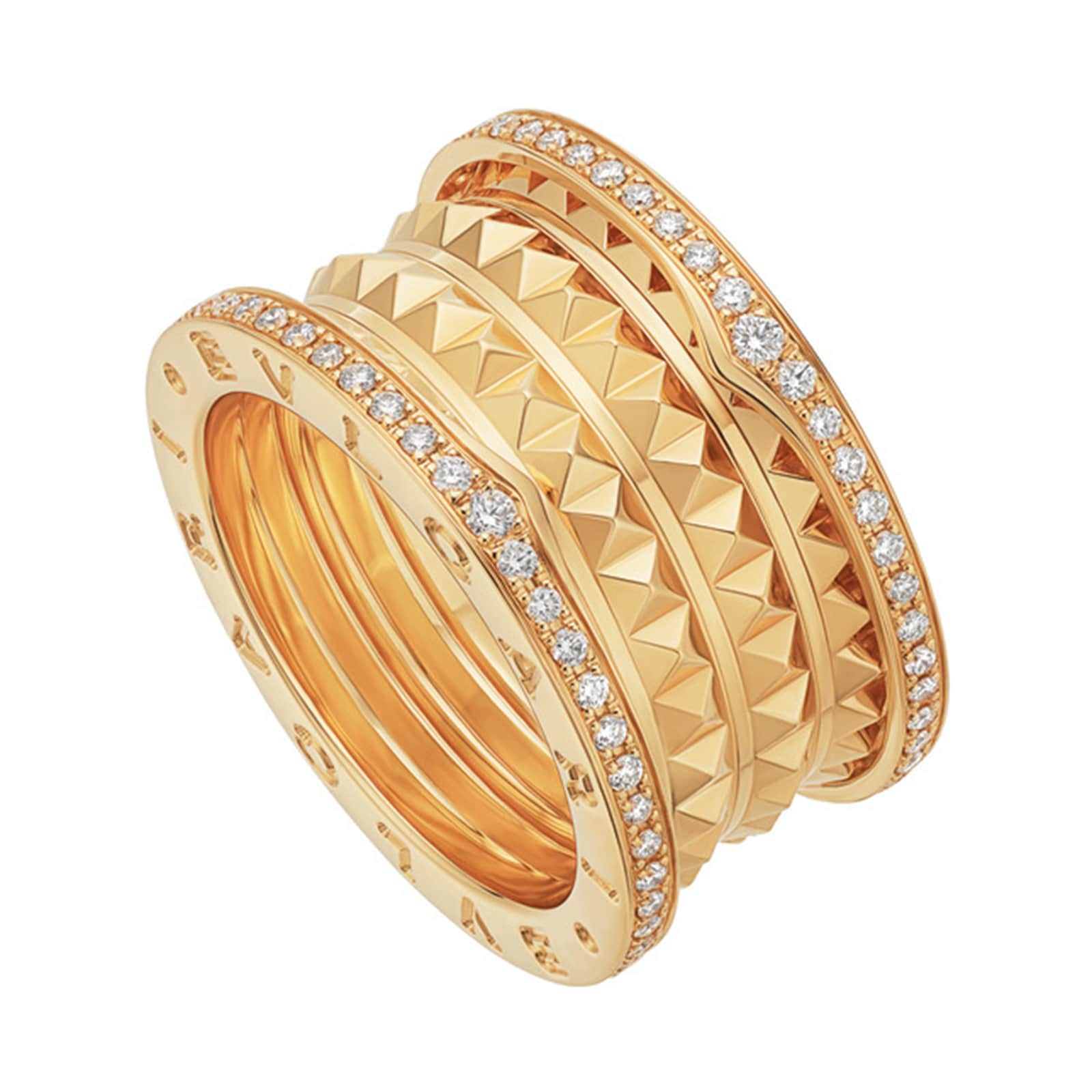 18k Yellow Gold B.ZERO1 0.53cttw Diamond Ring - Size 7