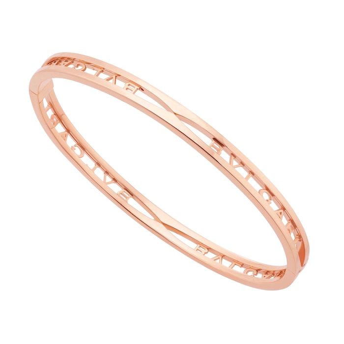 BVLGARI JEWELRY 18k Rose Gold B.ZERO1 Bangle - Size Medium