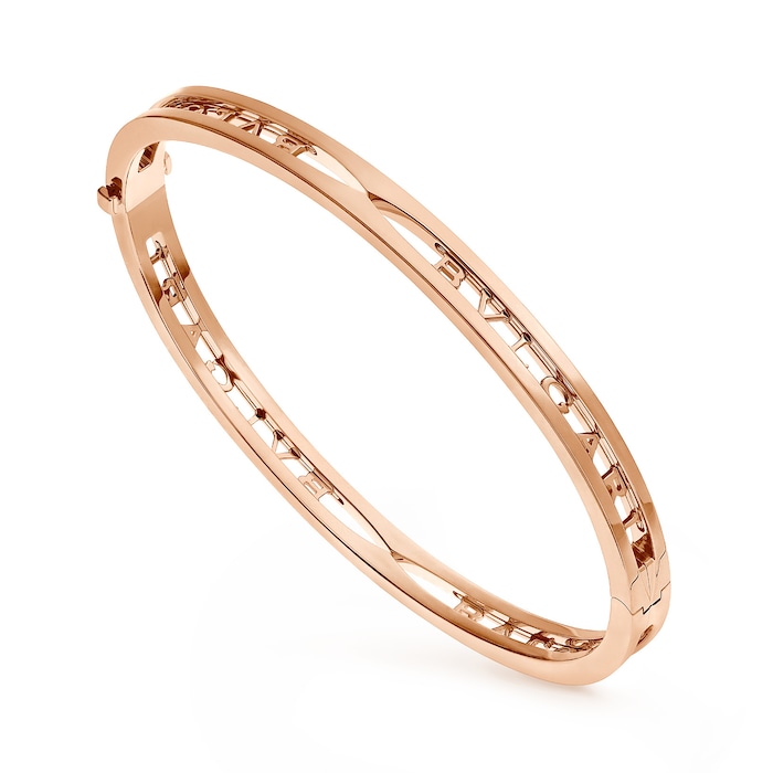 BVLGARI JEWELRY 18k Rose Gold B.ZERO1 Bangle - Size Medium