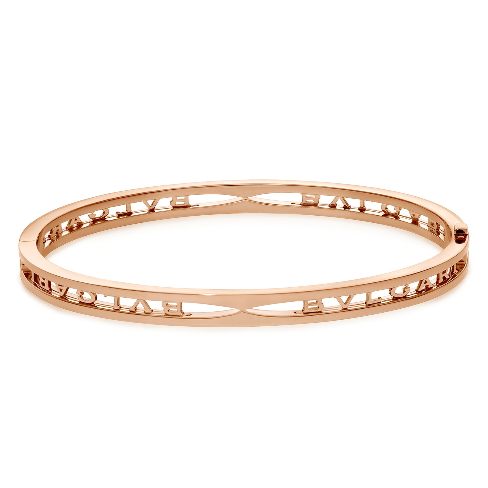 BVLGARI JEWELRY 18k Rose Gold B.ZERO1 Bangle - Size Medium