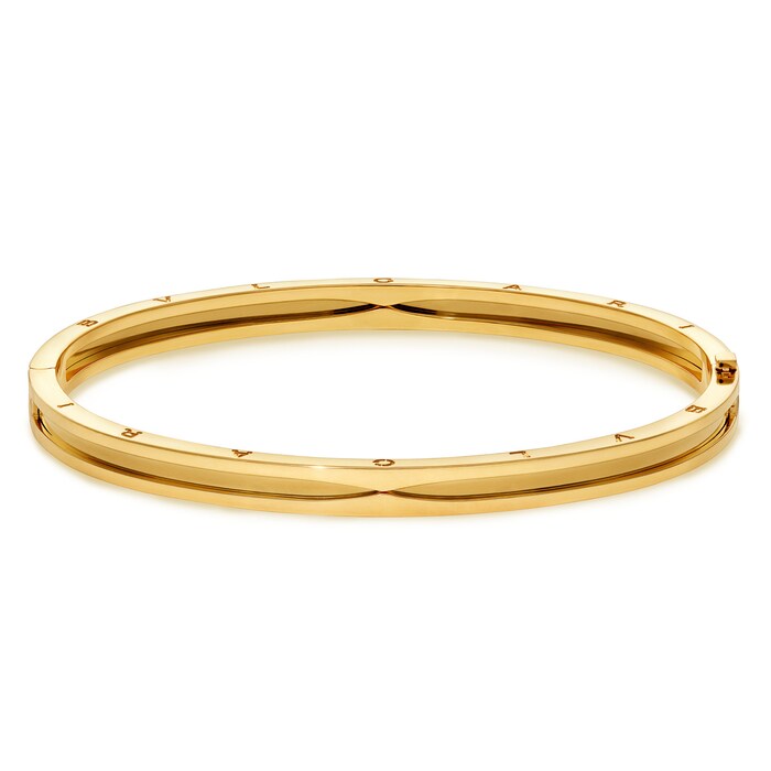 BVLGARI JEWELRY 18k Yellow Gold B.ZERO1 Bangle - Size Medium