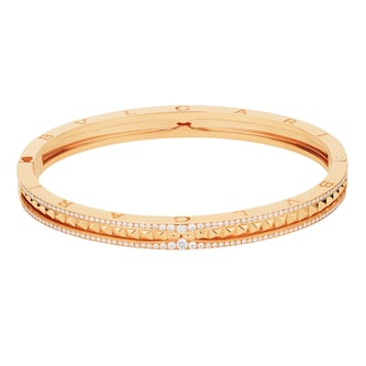 BVLGARI JEWELRY 18k Yellow Gold B.ZERO1 0.94cttw Diamond Bangle - Medium BVLGARI JEWELRY 18k Yellow Gold B.ZERO1 0.94cttw Diamond Bangle - Medium