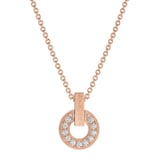 Bvlgari Jewelry 18k Rose Gold Bvlgari Bvlgari 0.37cttw Diamond Necklace