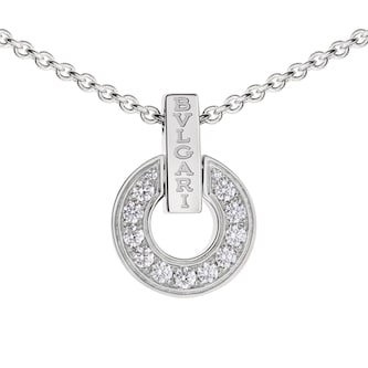 Bvlgari Jewelry 18k White Gold Bvlgari Bvlgari 0.37cttw Diamond Necklace