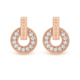 Bvlgari Jewelry 18k Rose Gold Bvlgari Bvlgari 0.38cttw Diamond Stud Earrings