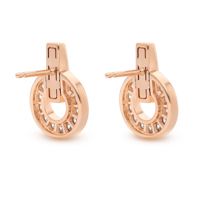 Bvlgari Jewelry 18k Rose Gold Bvlgari Bvlgari 0.38cttw Diamond Stud Earrings