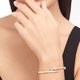 Bvlgari Jewelry 18K Rose Gold Serpenti Viper Diamond Bracelet - Size L