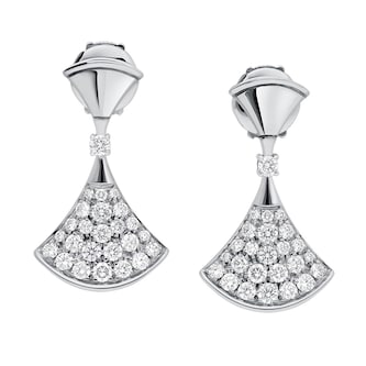 Bvlgari Jewelry 18k White Gold 0.94cttw Diamond Divas Dream Drop Earrings Bvlgari Jewelry 18k White Gold 0.94cttw Diamond Divas Dream Drop Earrings