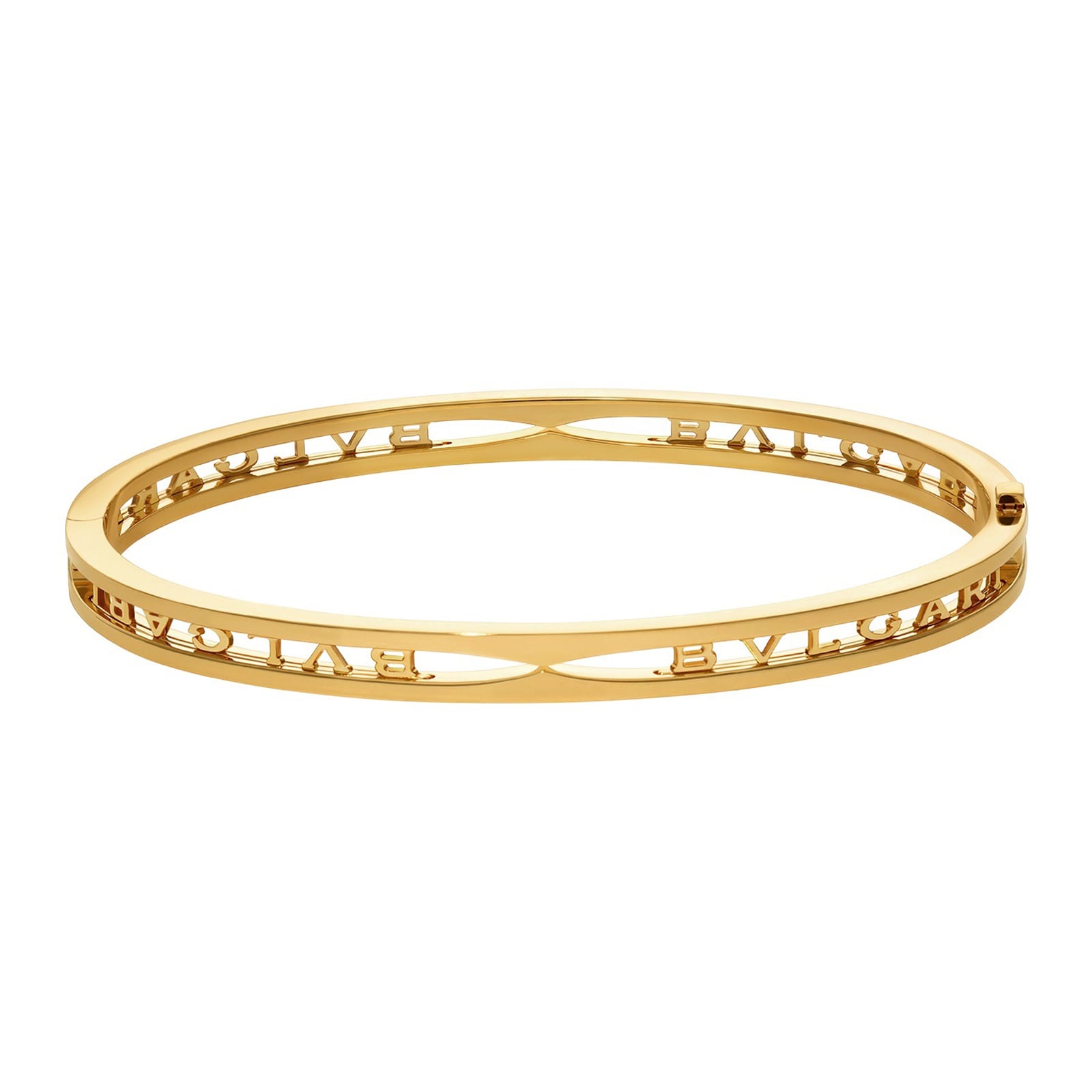 Bvlgari Jewelry 18k Yellow Gold B.Zero1 Logo Bangle Size S/M Bvlgari Jewelry 18k Yellow Gold B.Zero1 Logo Bangle Size S/M