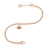 Bvlgari Jewelry 18k Rose Gold 0.26cttw Pave Diamond Divas Dream Bracelet Size S/M