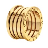 Bvlgari Jewelry 18k Yellow Gold B.Zero1 5 Band Ring Size 7