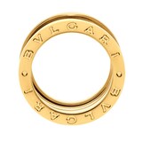 Bvlgari Jewelry 18k Yellow Gold B.Zero1 5 Band Ring Size 7