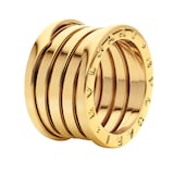 Bvlgari Jewelry 18k Yellow Gold B.Zero1 5 Band Ring Size 7.75