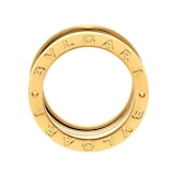 Bvlgari Jewelry 18k Yellow Gold B.Zero1 5 Band Ring Size 8.5