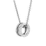 Bvlgari Jewelry 18k White Gold 0.14cttw Pave Diamond B.Zero1 Pendant