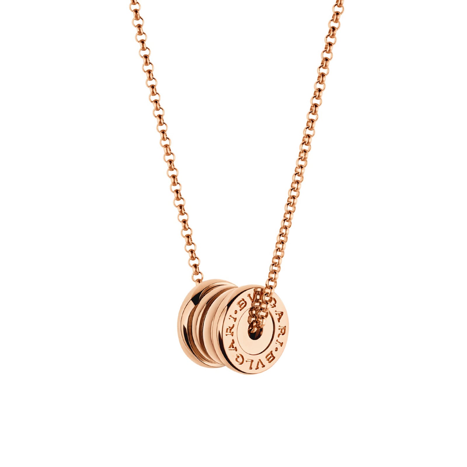 Bvlgari Jewelry 18k Rose Gold B.Zero1 Mini Pendant