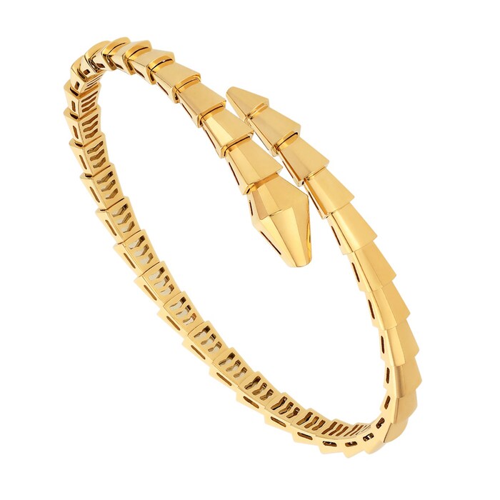 Bvlgari Jewelry 18k Yellow Gold Serpenti Viper Bracelet Size Small