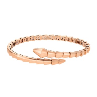 Bvlgari Jewelry 18k Rose Gold Serpenti Viper Bracelet Size Medium