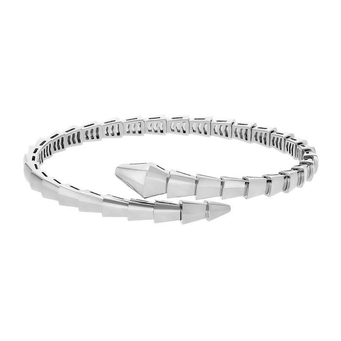 Bvlgari Jewelry 18k White Gold Serpenti Viper Bracelet Size Small