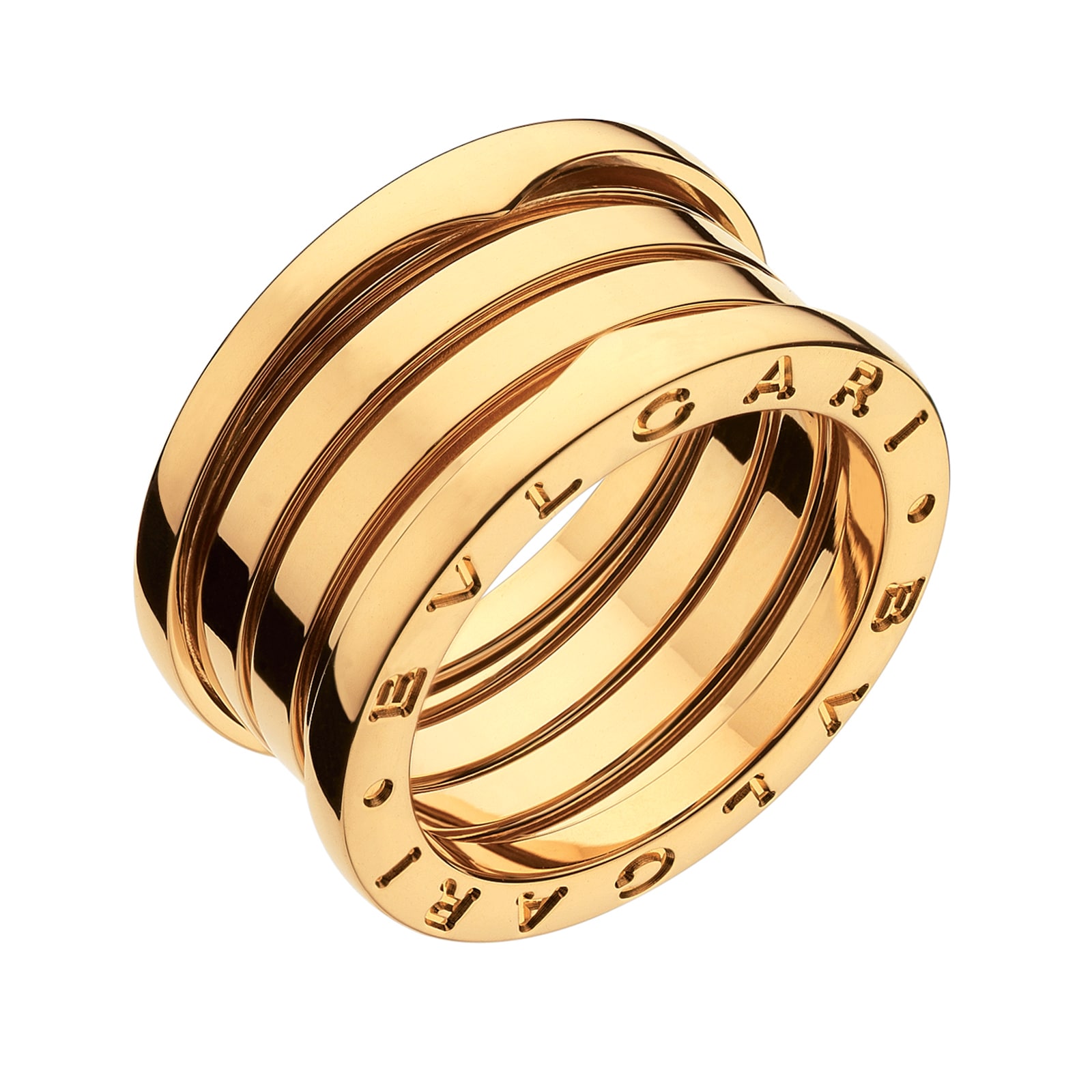 zoom vervaldatum bovenste Bvlgari Jewelry 18k Yellow Gold B.ZERO1 4 Band Ring - Size 8.5 324310 |  Mayors