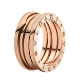 Bvlgari Jewelry 18k Rose Gold B.ZERO1 4 Band Ring - Size 8.5