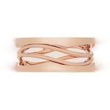 Bvlgari Jewelry 18k Rose Gold B.ZERO1 3 Band Ring - Size 9