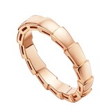 Bvlgari Jewelry 18k Rose Gold Serpenti Viper Ring - Size 6.25