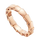Bvlgari Jewelry 18k Rose Gold Serpenti Viper Ring - Size 7