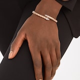 Bvlgari Jewelry 18k Rose Gold Serpenti Viper 0.47cttw Diamond Bracelet - Size Medium